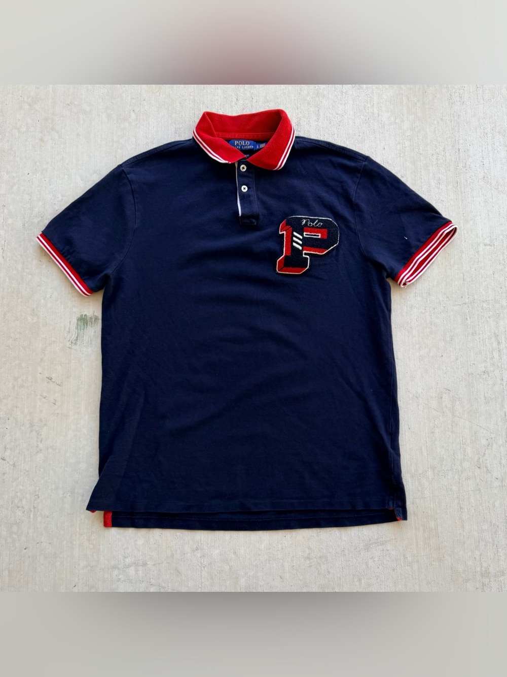 Ralph Lauren Polo Shirt Rug New York Custom Slim Fit Large